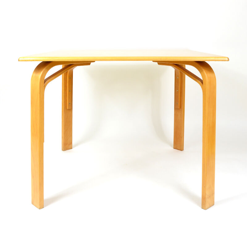 Square wooden 80s table