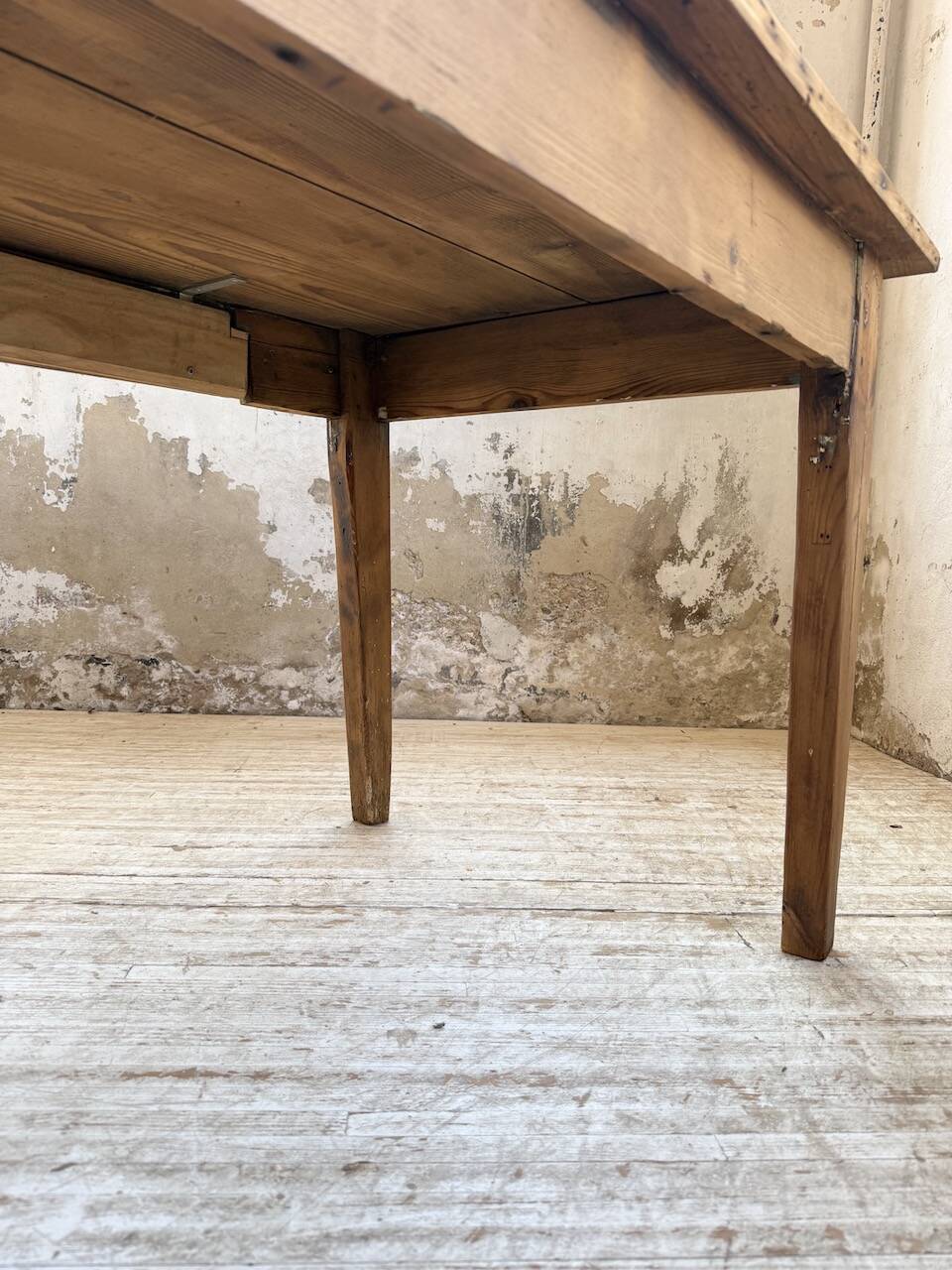 1950s pine farmhouse table 220cm