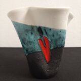 1950s earthenware vase by Elchinger