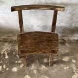 Grande chaise ou fauteuil en teck ancien H84 L60