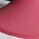 Tulip foot floor lamp in pink lacquered metal & cylindrical shade. 80's