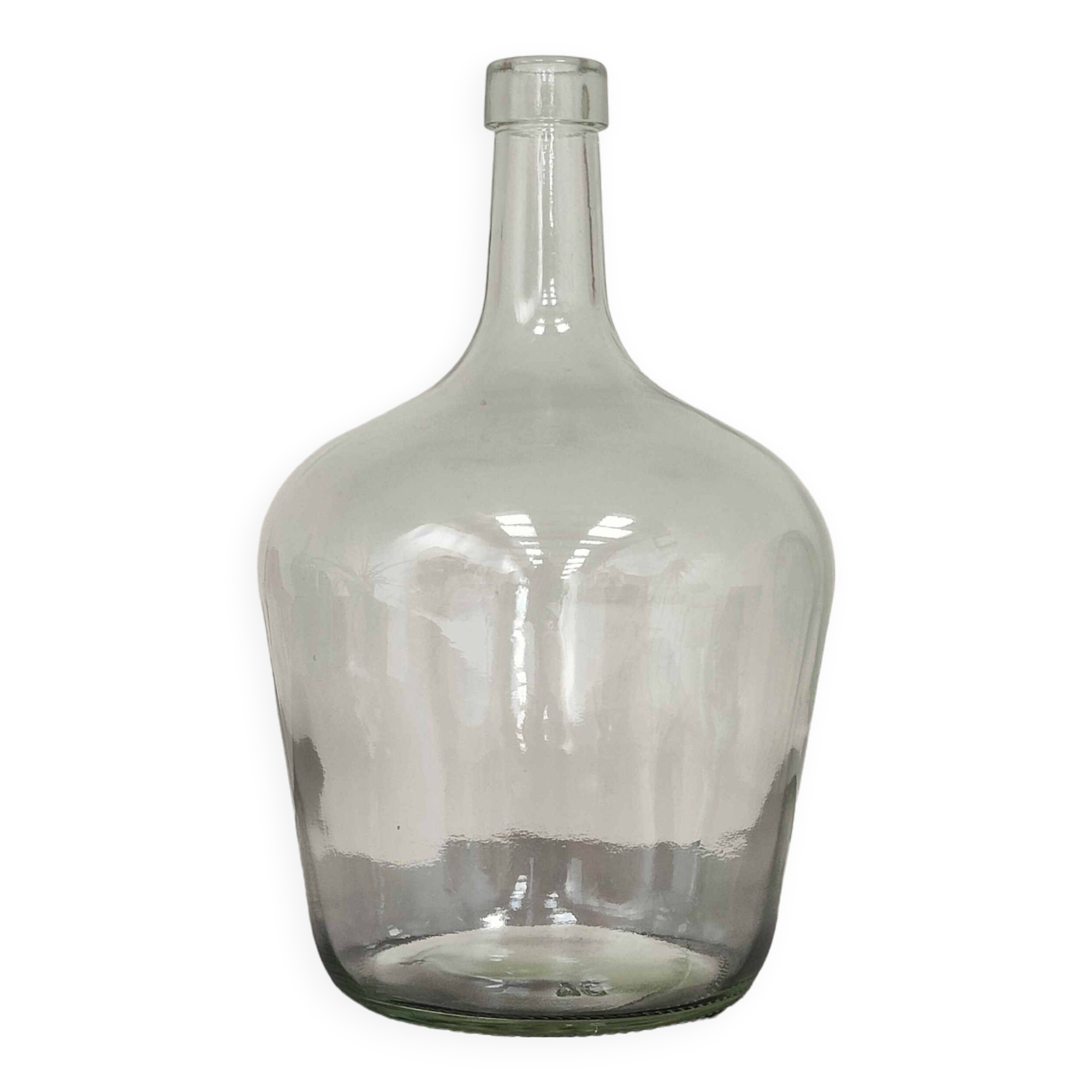 Dame Jeanne vintage transparent glass carboy 25cm