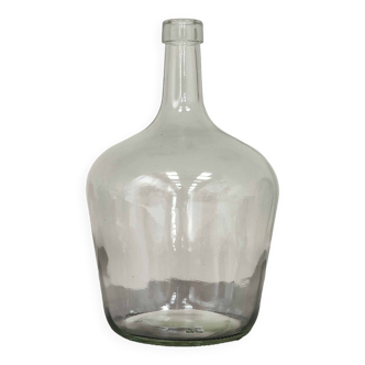 Dame Jeanne vintage transparent glass carboy 25cm