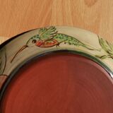 Glazed terracotta plate by Paul Jackson - English ceramist - 1980s/1990s