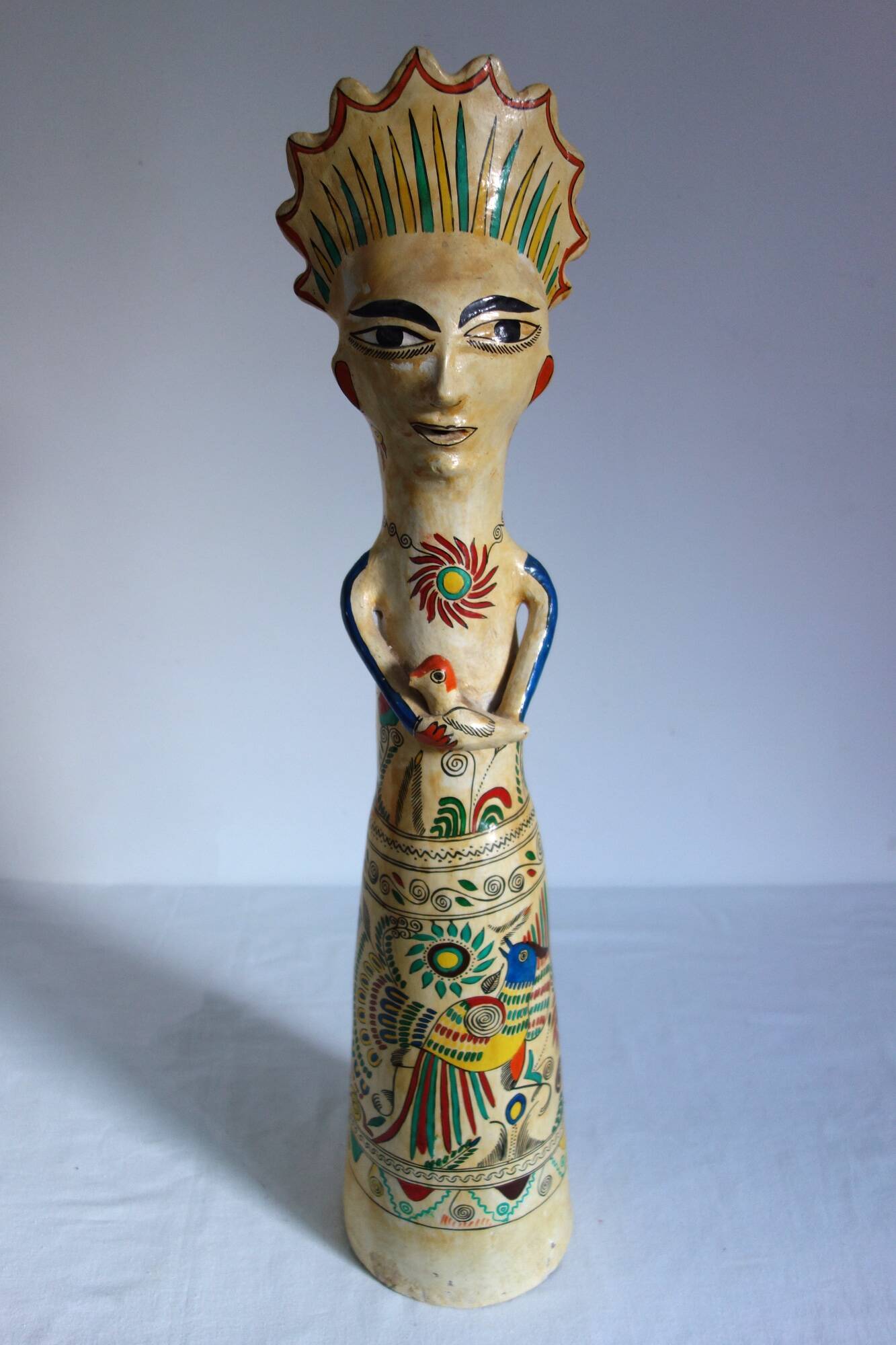 Large vintage ceramic sculpture, Tonala, Mexico