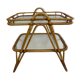 Vintage rattan table side table bamboo rattan 60's