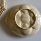 set of 6 oyster plates in ivory Gien earthenware 1960