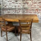 Table or desk with extensions on foot lyre Art Deco period