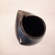 Vintage ceramic vase enamelled sandstone brown green blue