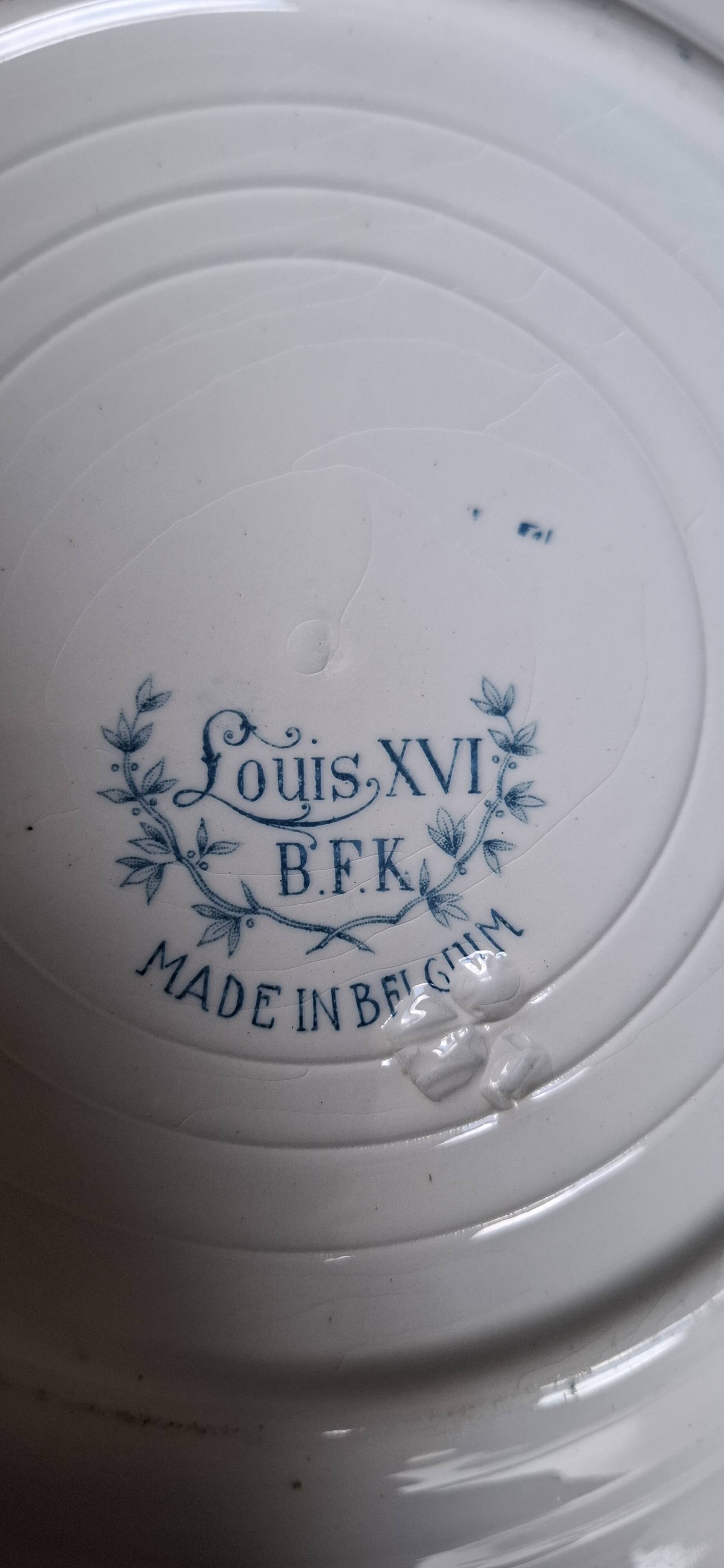 Set 4 assiettes Louis XVI BFK 1920