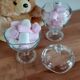 Set of 2 glass candy dispensers