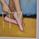 Huile sur toile danseuse