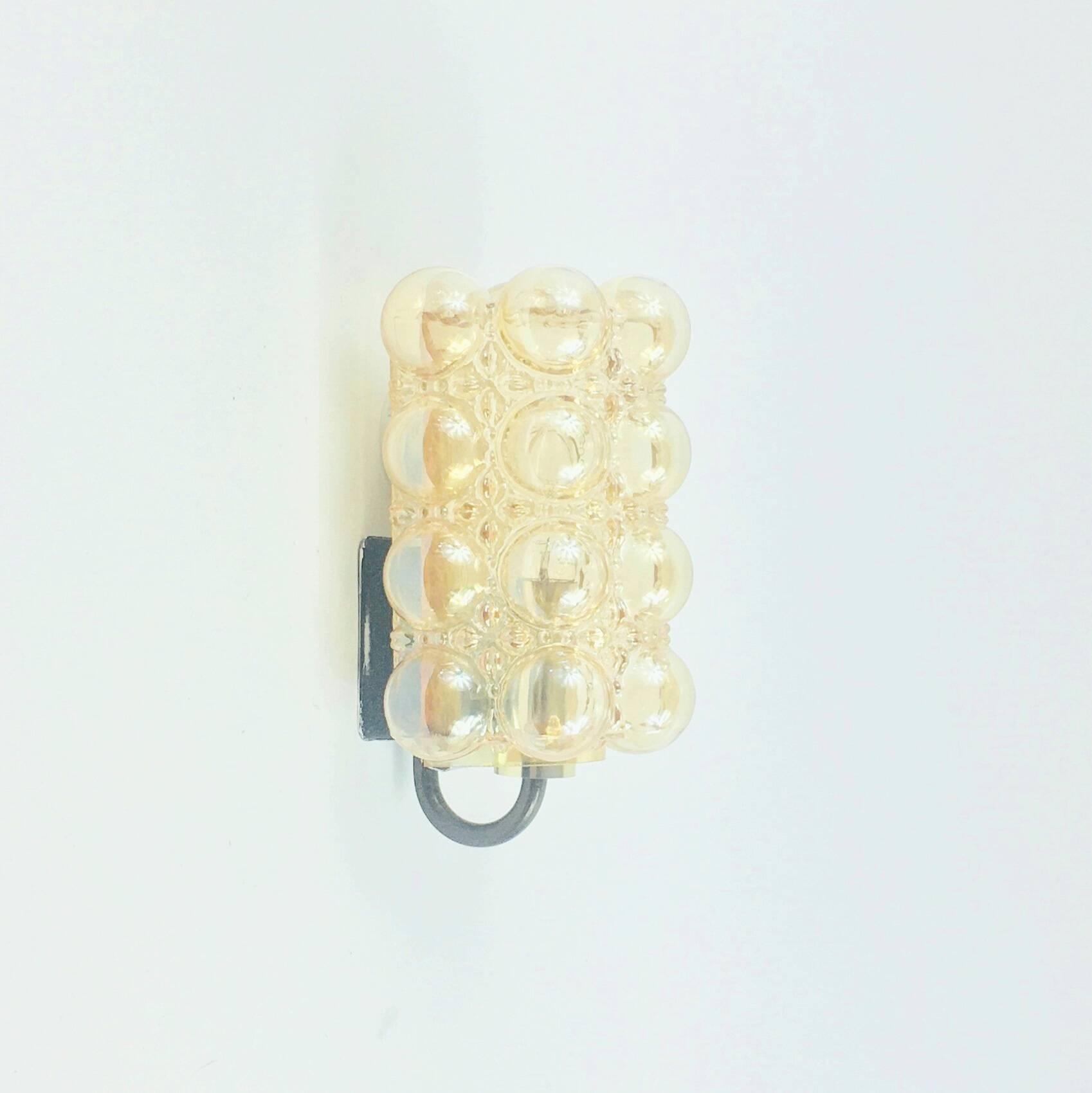 Mid-Century Bubble Glass Wall Light by Helena Tynell for Limburg, 1960s