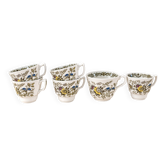 6 tasses Windsor 1981 – Jardin anglais fleuri