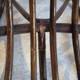 Rare-Vintage - Set of two rattan and bamboo armchairs - reclining armchairs - 80s