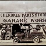 Fine art photography Walker Evans – “Garage in Southern City Outskirts”, 1936
