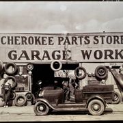 Fine art photography Walker Evans – “Garage in Southern City Outskirts”, 1936