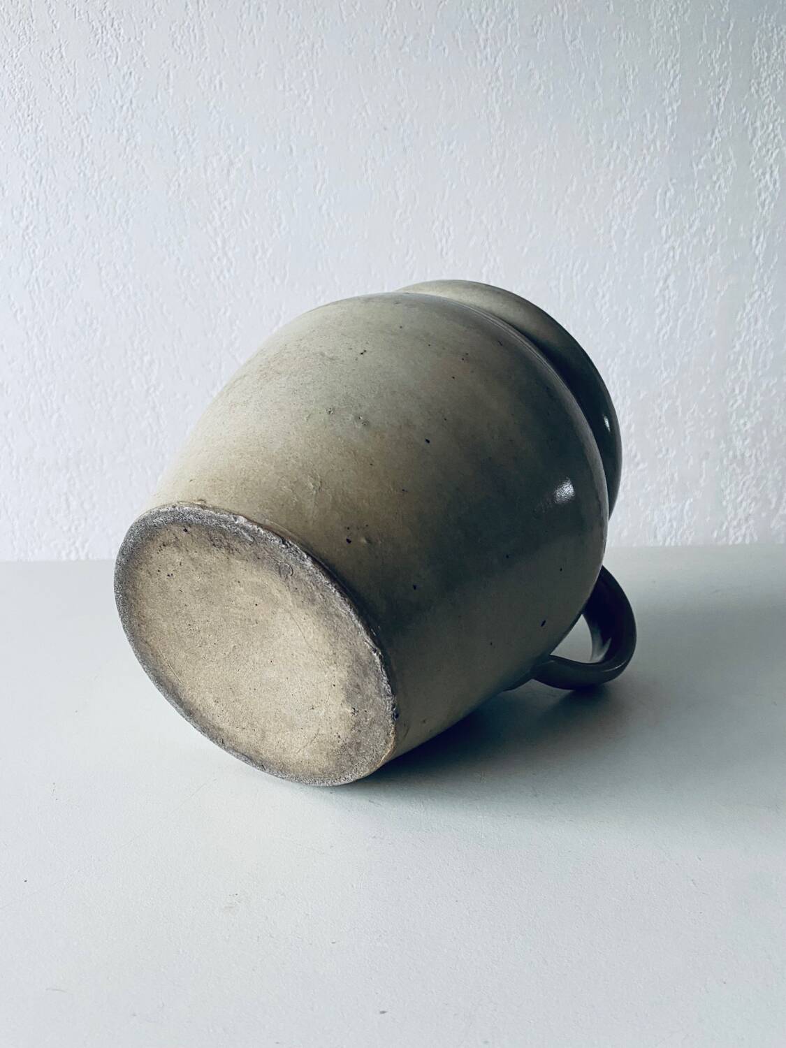 Antique glazed terracotta jug