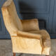 Armchair napoleon iii yellow fabric walnut tops feet late nineteenth