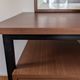 Industrial/craft desk from the 1970s; wood & metal.