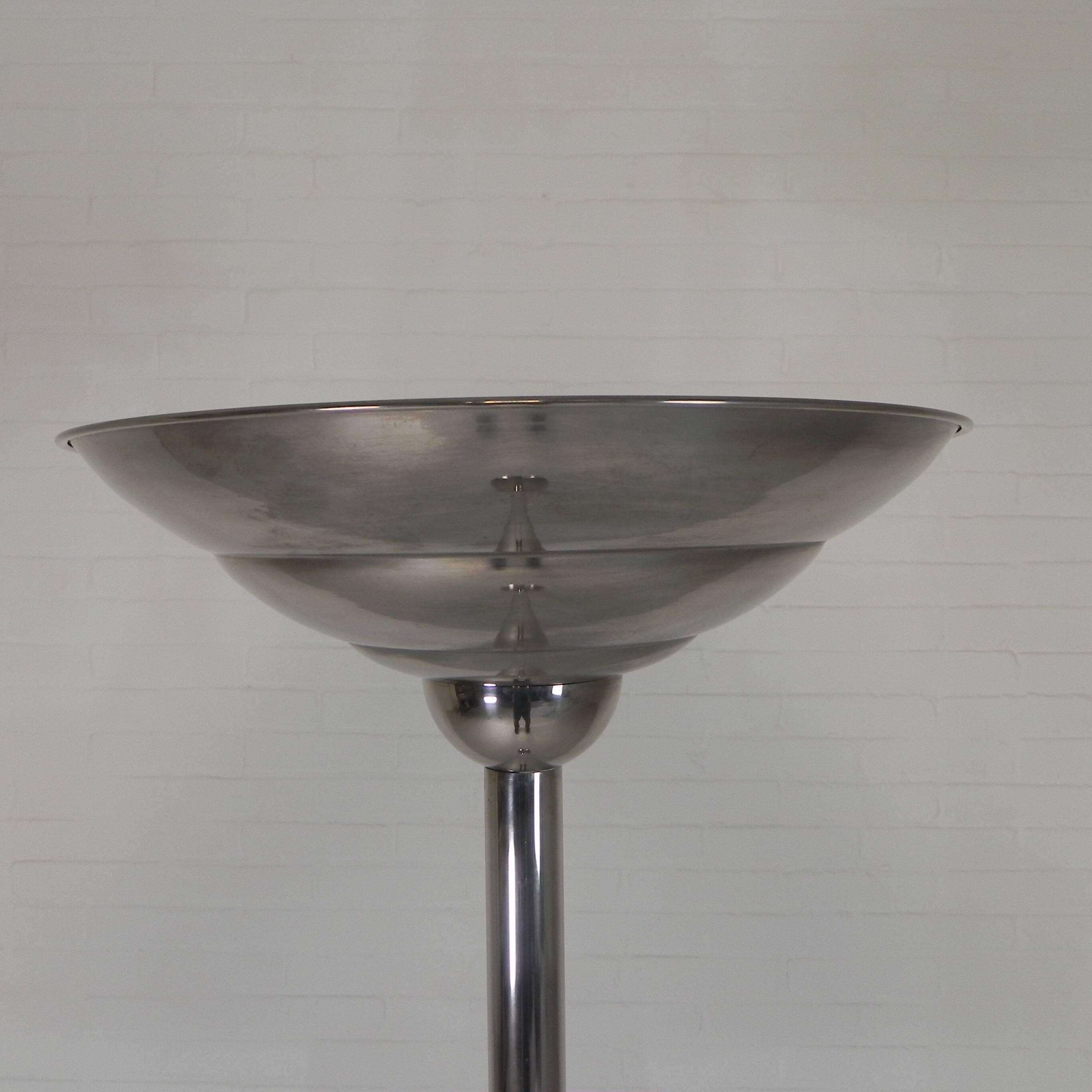 Art Deco floor lamp, uplight, floor lamp from the Netherlands, 1930s