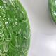 Salad service green leaf artichoke vintage salad bowl + 6 bowls 70s