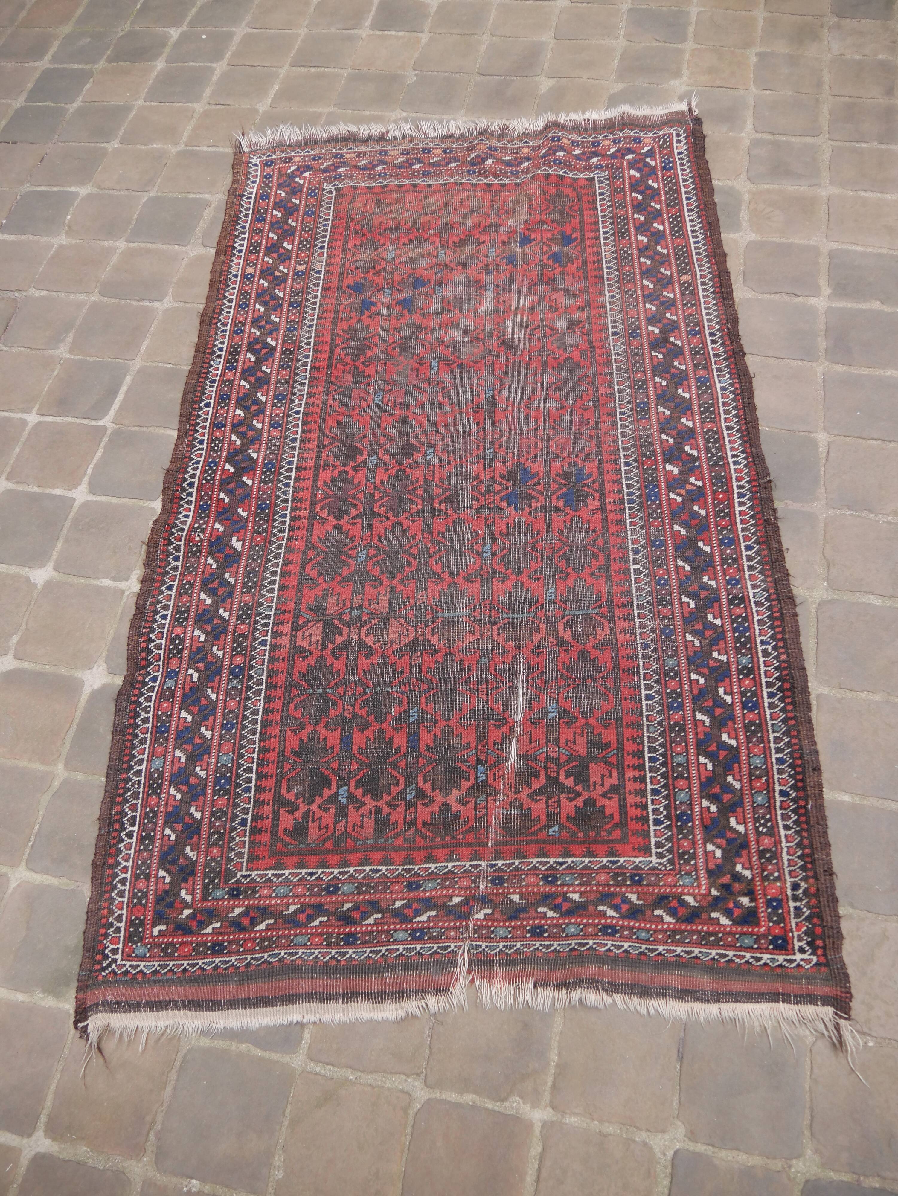 Oriental carpet handmade Persian Belouch