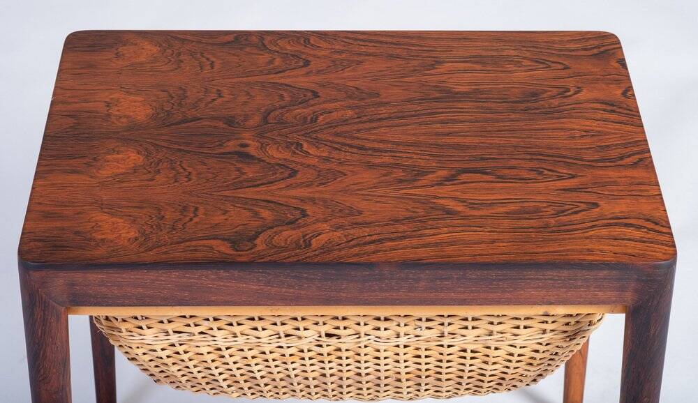 Sewing Table in Rosewood by Severin Hansen for Haslev Møbelsnedkeri, Denmark, 1960s