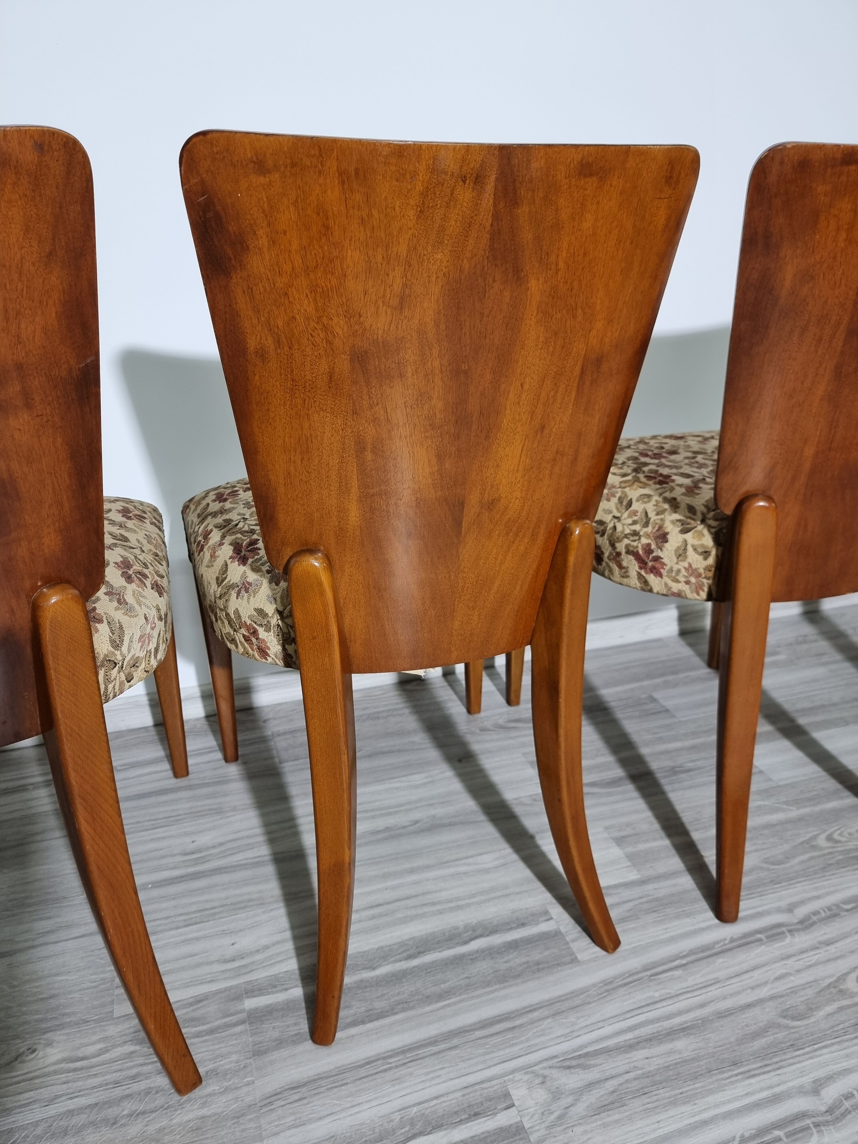 Dining chairs by Jindrich Halabala