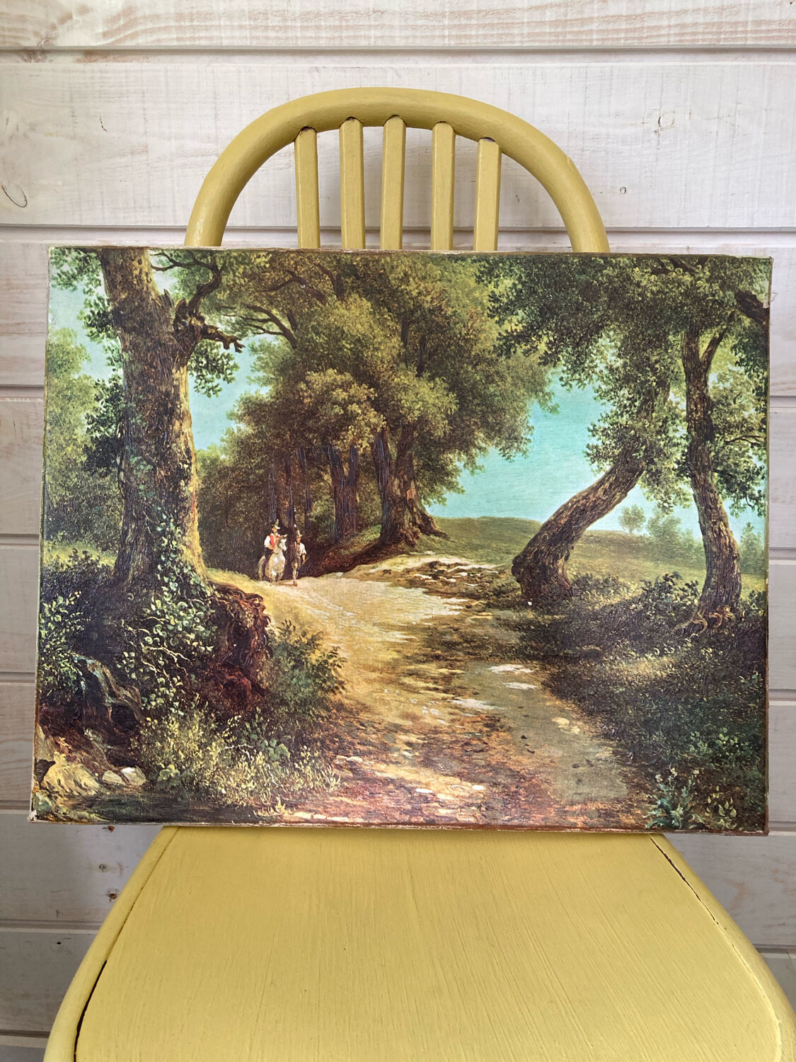 Landscape and horses table