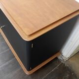 mahogany and black arbus sideboard