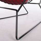 Design Harry bertoia for Knoll, Model Bird Armchair with Ottoman, 1980s