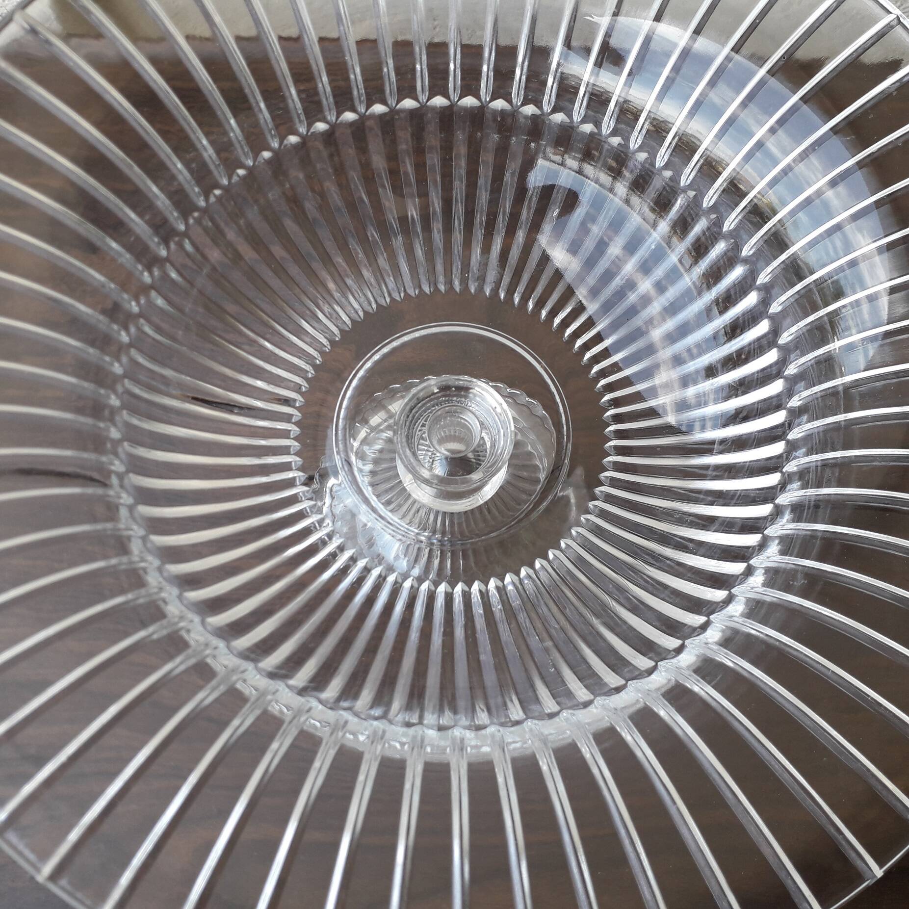 Glass footed bowl