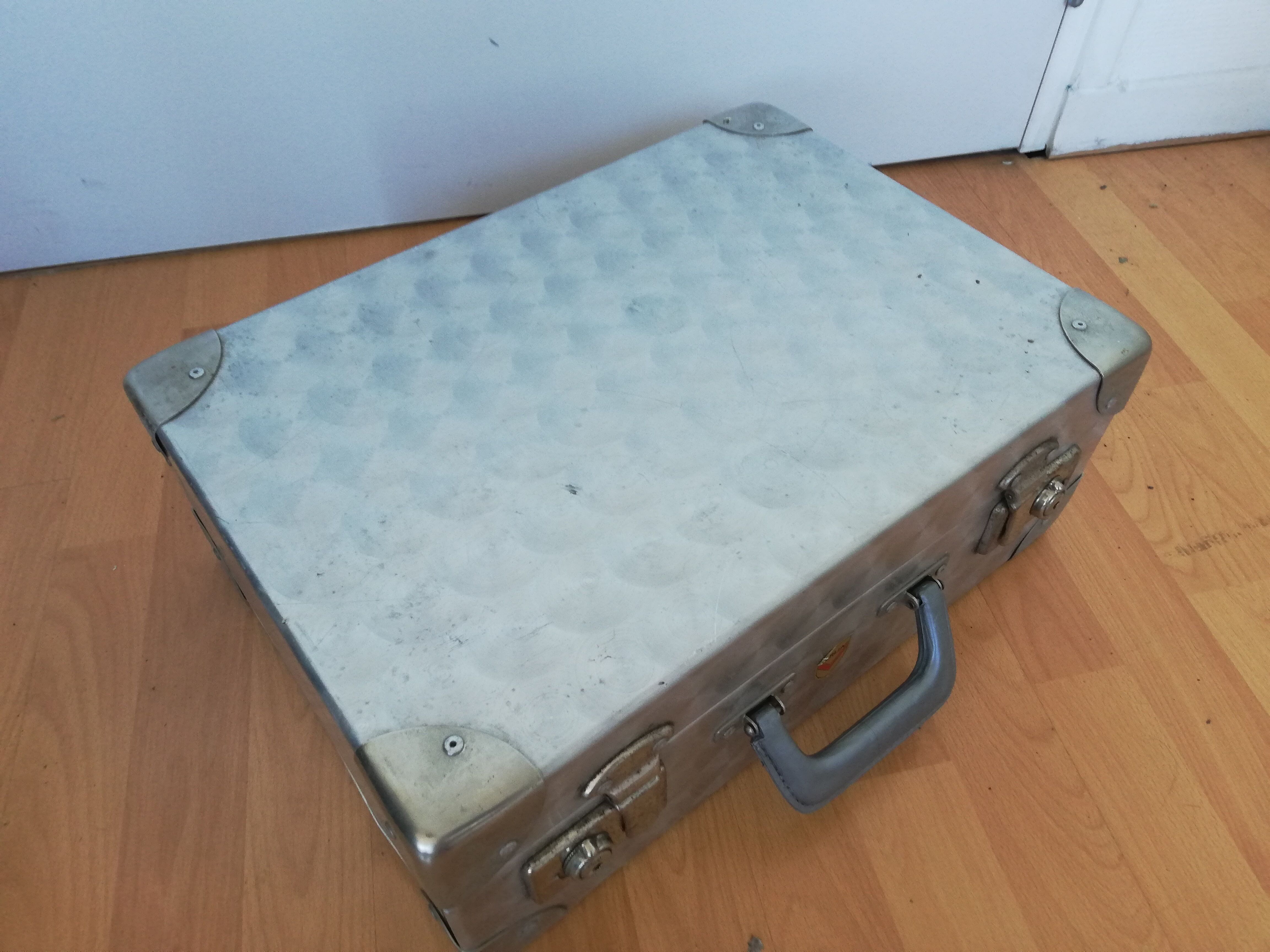 Verlim metallic travel trunk case