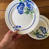 Set of 4 flat plates mismatched