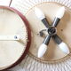 Italian bright / heated sun mirror in brass from the 50s