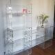 Plexiglas bookcase / storage 1970