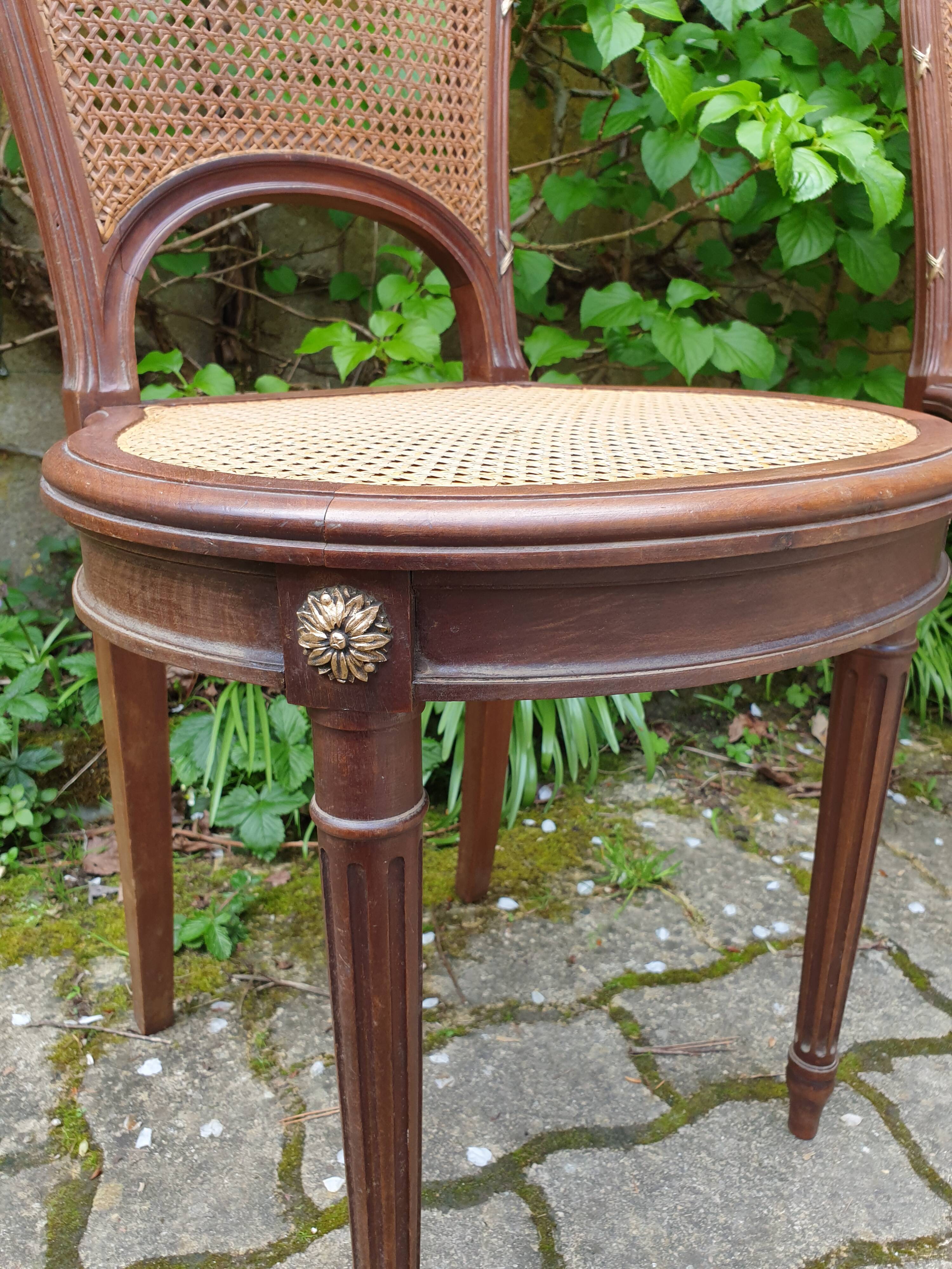 Louis XVI canning chairs