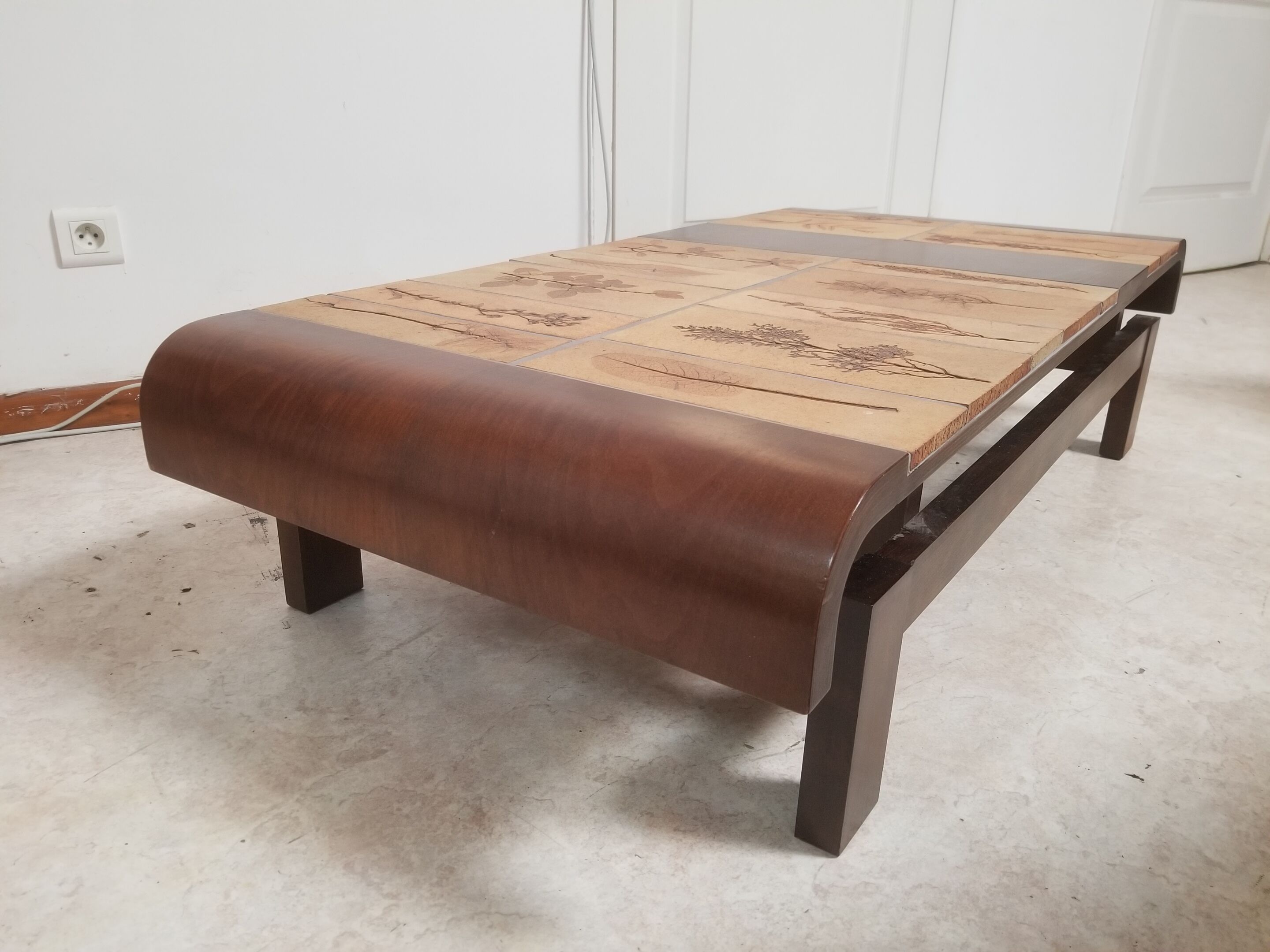 Roger capron rectangular coffee table - vintage