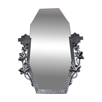 Miroir en Fer Forgé signé Serva, Art Déco, École de Nancy, France, c. 1925