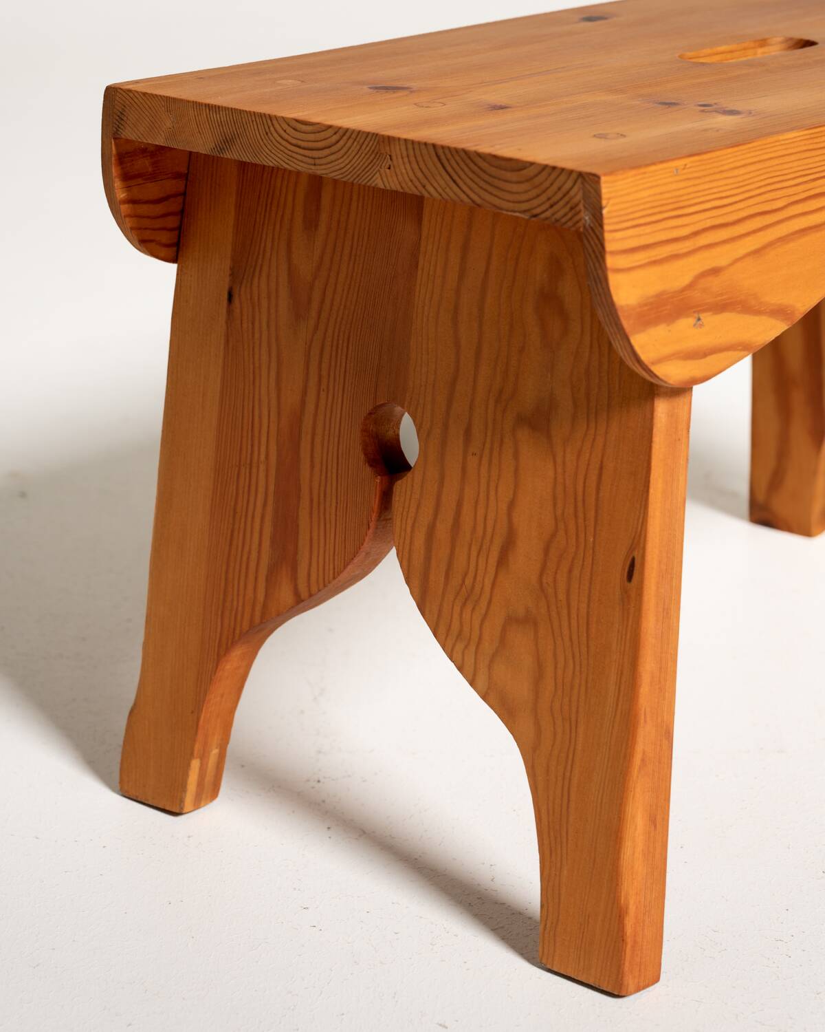 Pine stool, Sweden, 1960s