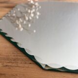 Octagonal bevelled mirror - 31 x 24 cm