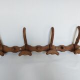 Antique wooden coat rack