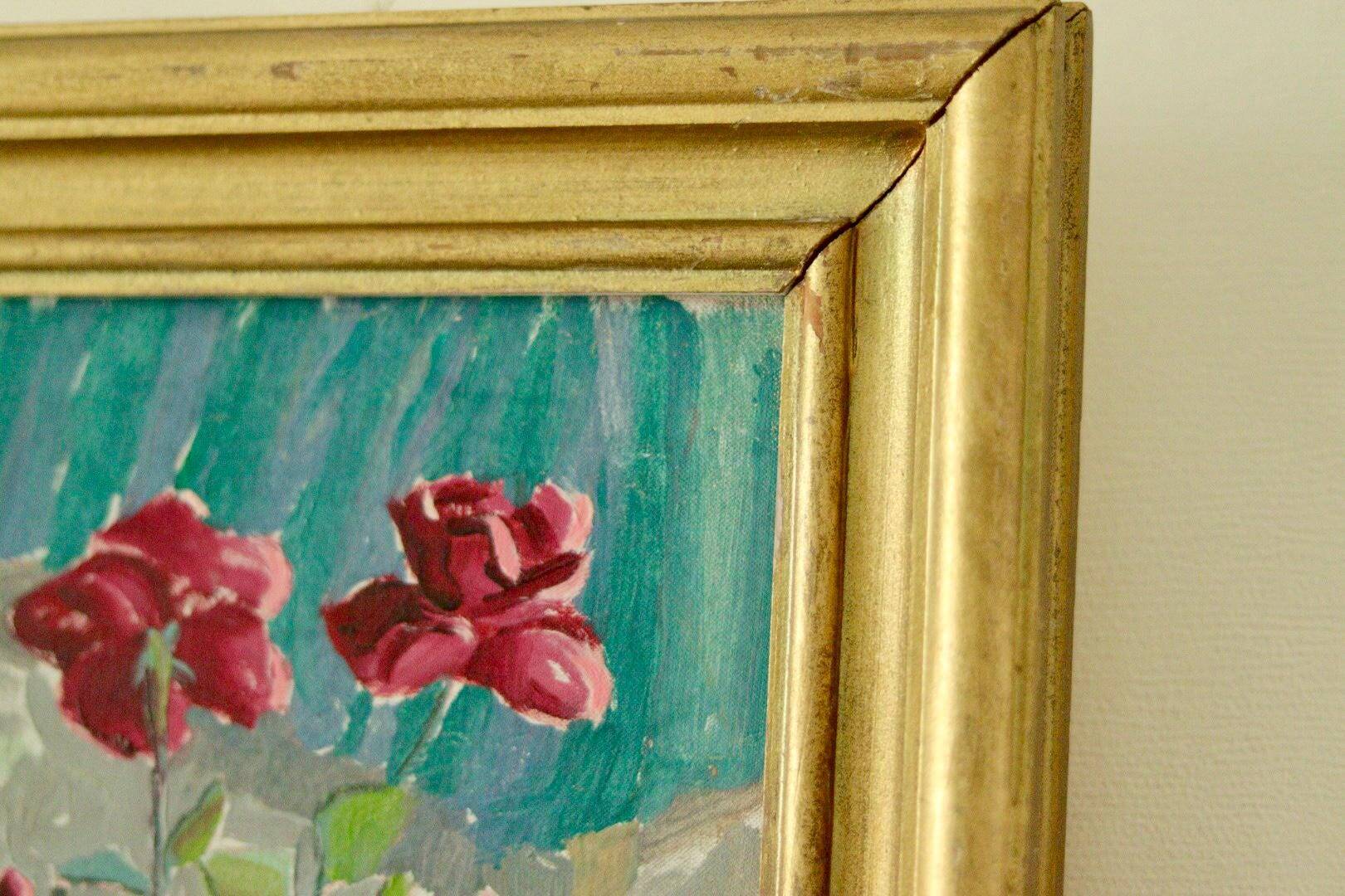 Flowers in vase by Olle Wilner
