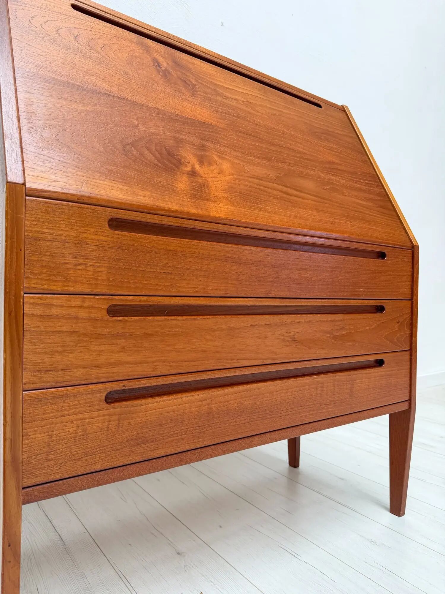 1960s Danish teak secretary desk by Kai Kristiansen for Tørring Møbelfabrik