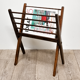 Vintage wooden magazine rack