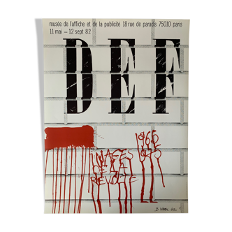 Vidal's poster published in lithograph in 1982 for the Musée de l'affiche et de la publicité