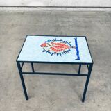 Vintage Mosaic Tile Side Table, Belgium, 1960s