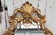 Large golden mirror baroque rocaille spirit, vintage 56x99cm