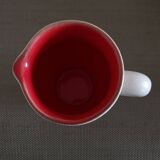Pitcher signed Pol Chambost - Model 814 White and red - 1950s